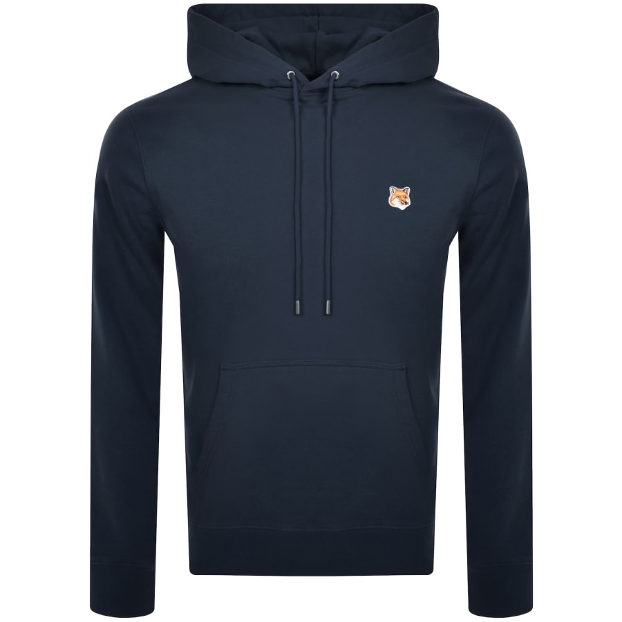 Maison Kitsune Fox Head Hoodie Blue | Mainline Menswear